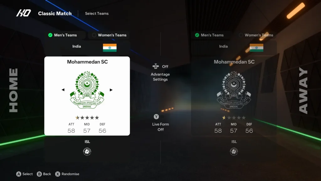 EA Sports FC 25 Mohammedan SC Rating