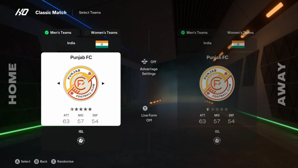 EA Sports FC 25 Punjab FC Rating