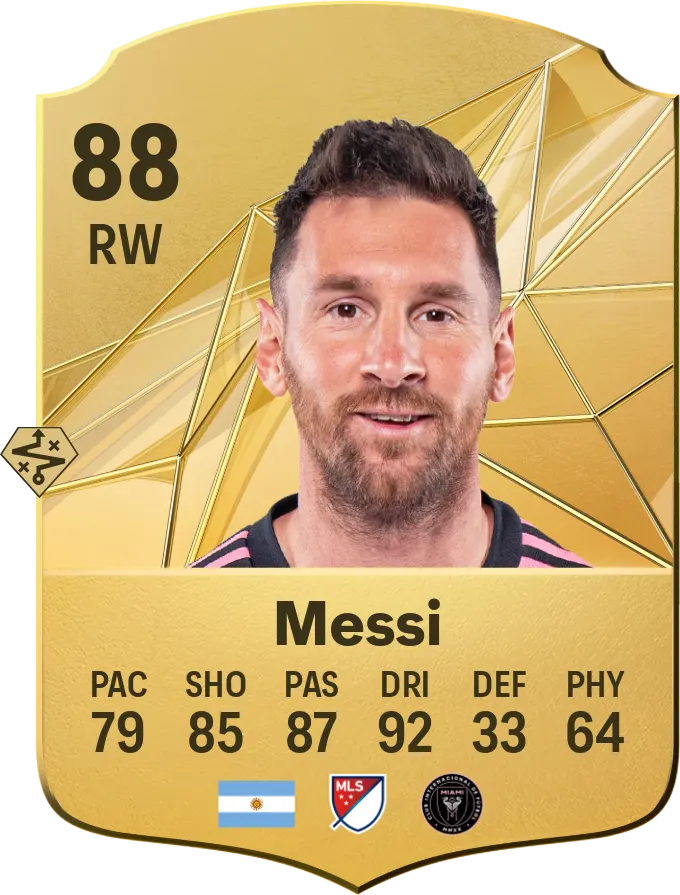 lionel messi fc25 card copy