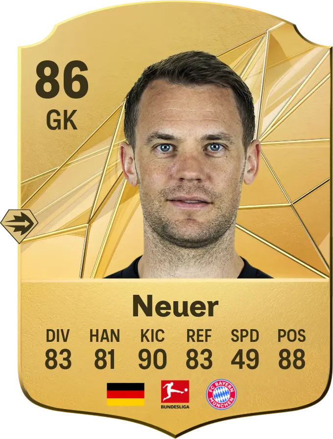 manuel neuer fc25 card copy
