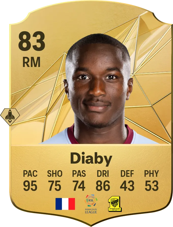moussa diaby fc25 card copy