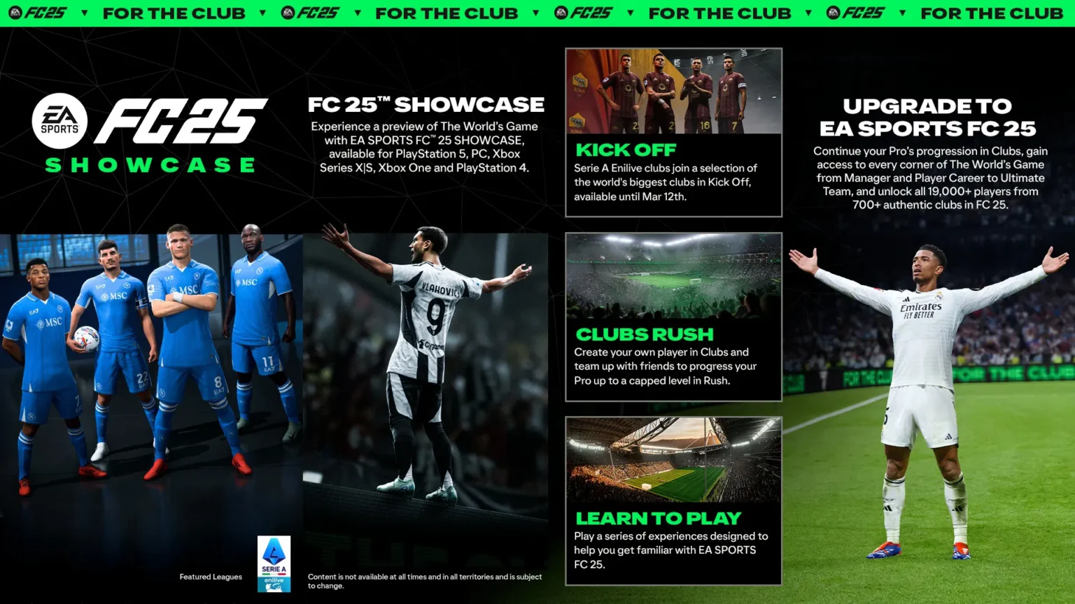 EA Sports FC 25 Showcase Welcome Italy’s Lega Serie A