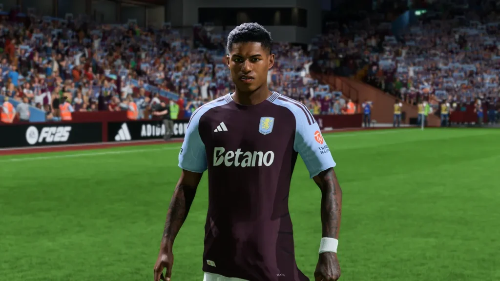 FC 25 Marcus Rashford in Aston Villa