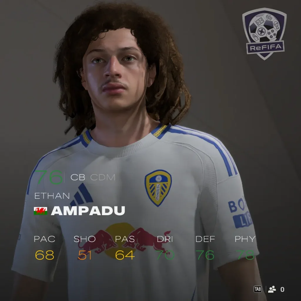 EA FC 25 Ethan Ampadu Rating