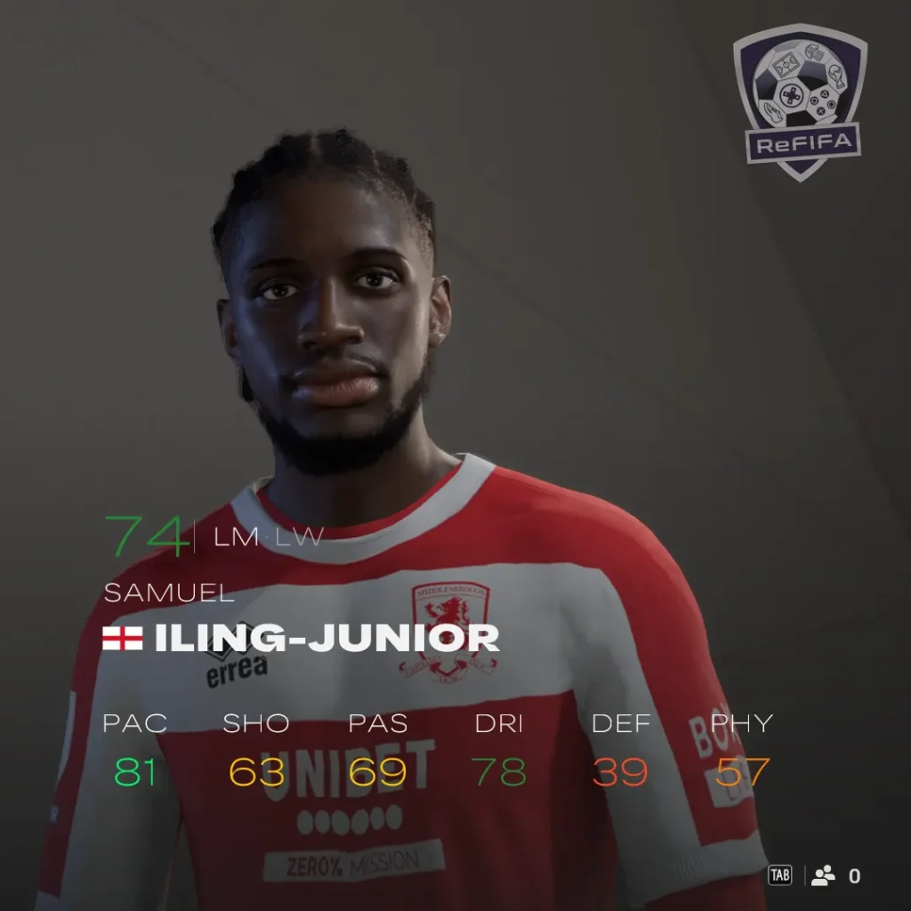 EA FC 25 Samuel Iling Junior Rating