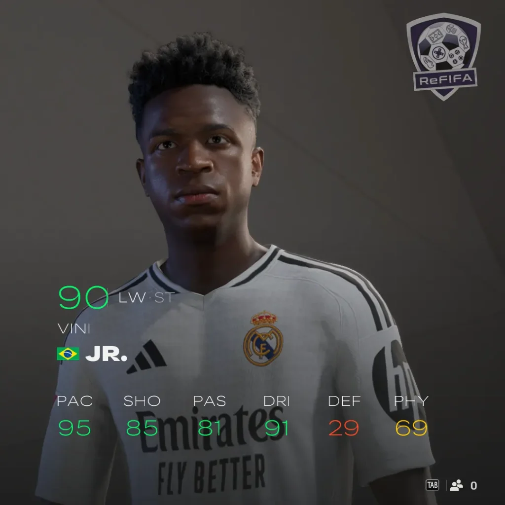EA FC 25 Vini Jr Rating
