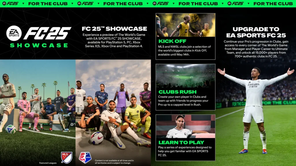 EA SPORTS FC 25 SHOWCASE Welcomes MLS and NWSL