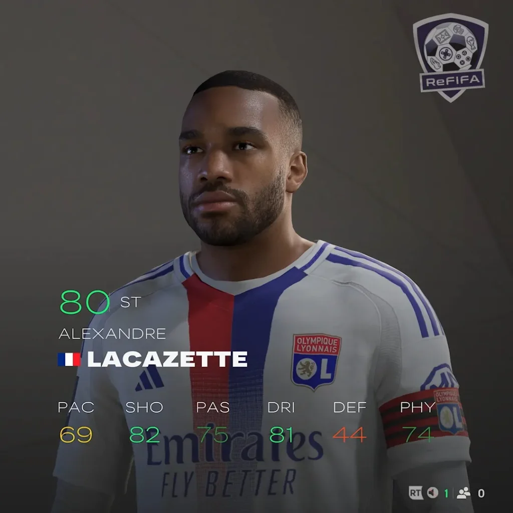 EA FC 25 Alexandre Lacazette Rating