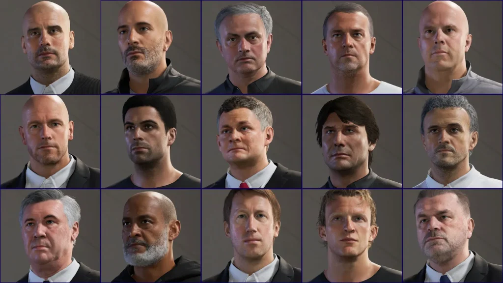 EA FC 25 All Real Managers Available in Manager Career Mode