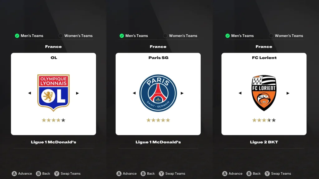 EA FC 25 Best French Clubs For Rebuild In Career Mode