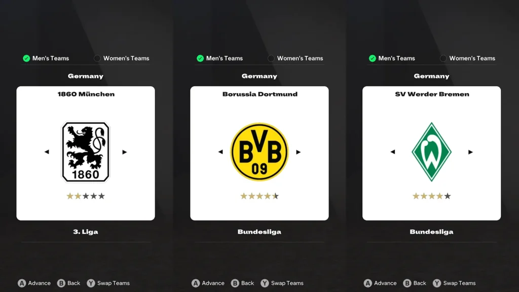 EA FC 25 Best Germany Clubs For Rebuild In Career Mode