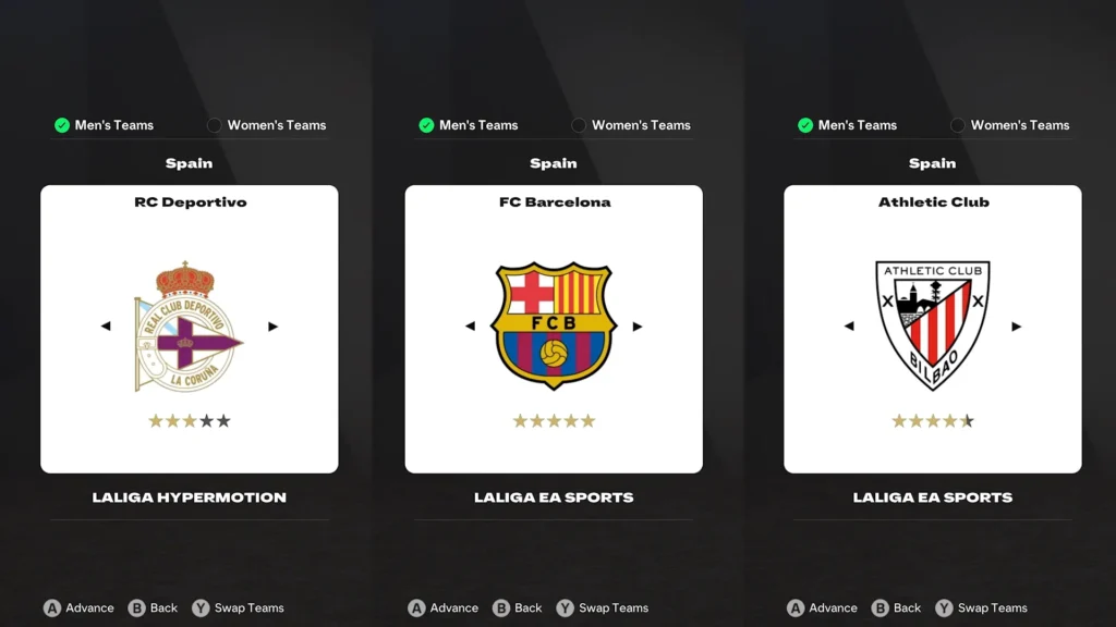 EA FC 25 Best Spain Clubs For Rebuild In Career Mode