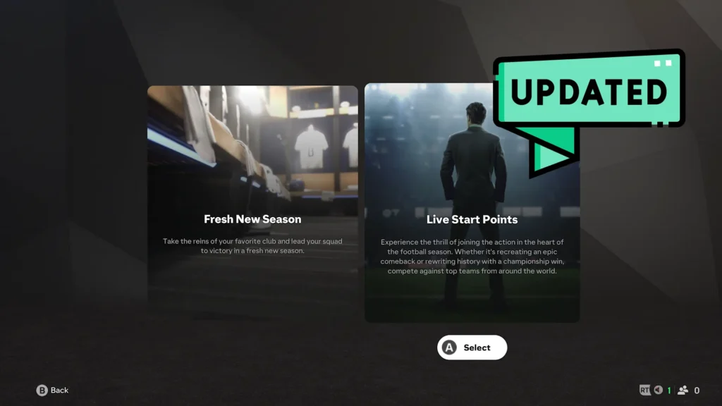 EA FC 25 Career Mode Dive Into Live Start Points Update