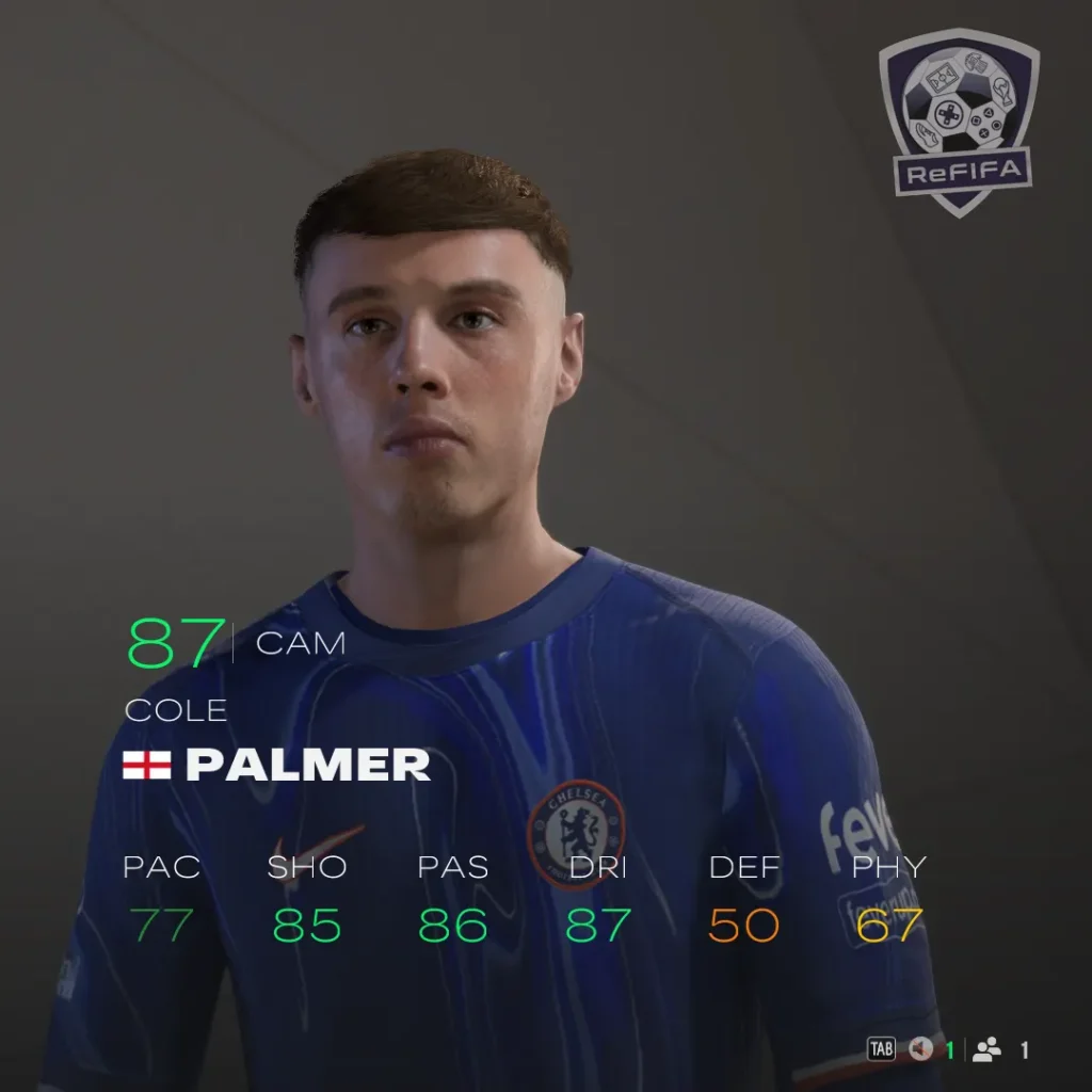 EA FC 25 Cole Palmer Rating