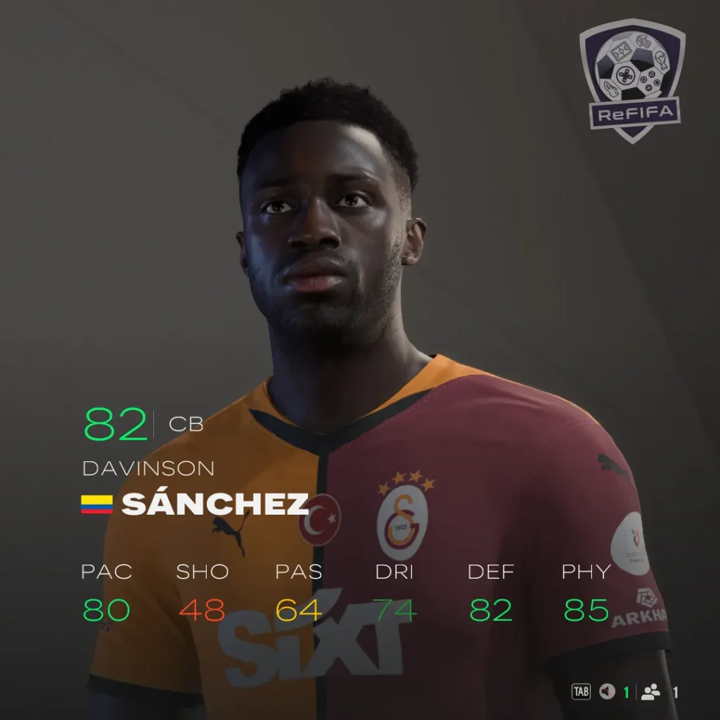 EA FC 25 Davinson Sánchez Rating