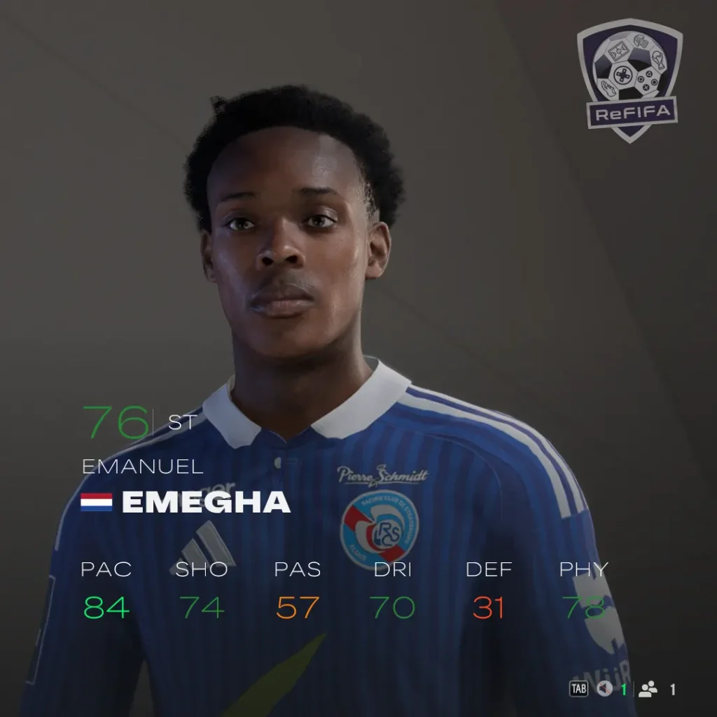EA FC 25 Emanuel Emegha Rating