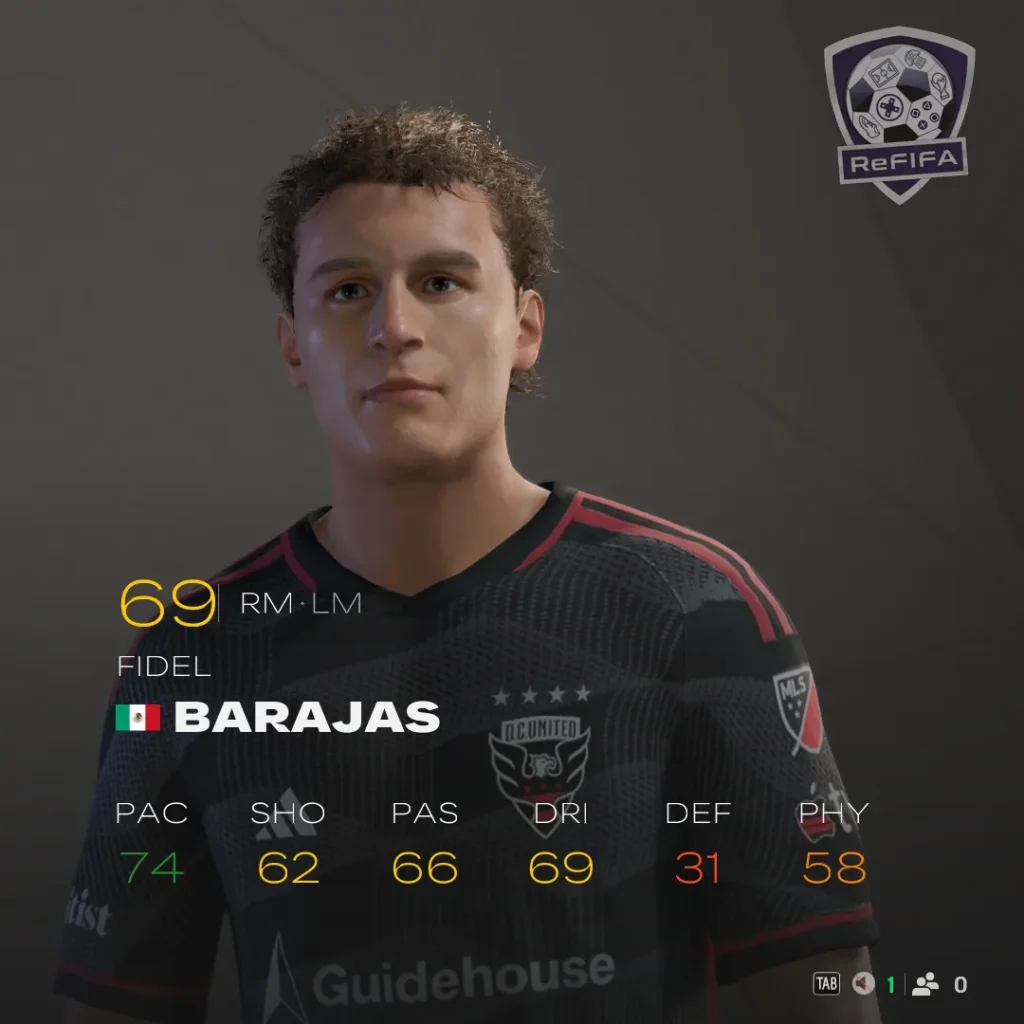 EA FC 25 Fidel Barajas Rating