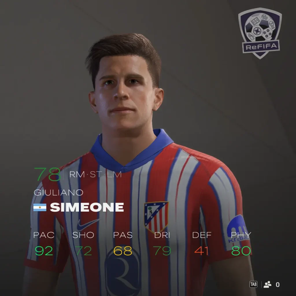 EA FC 25 Giuliano Simeone Rating