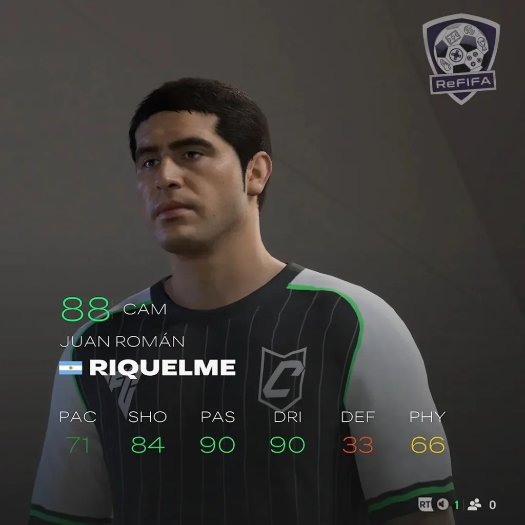 EA FC 25 Juan Román Riquelme Rating