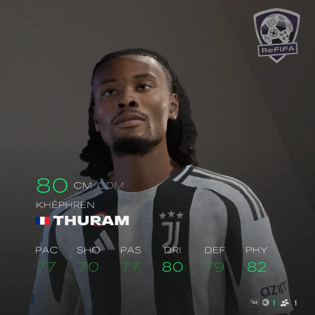 EA FC 25 Khéphren Thuram Rating