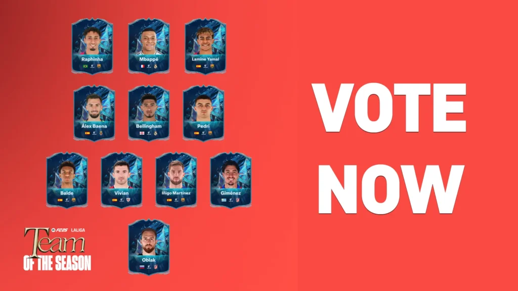 EA FC 25 La Liga Team of the Season Vote
