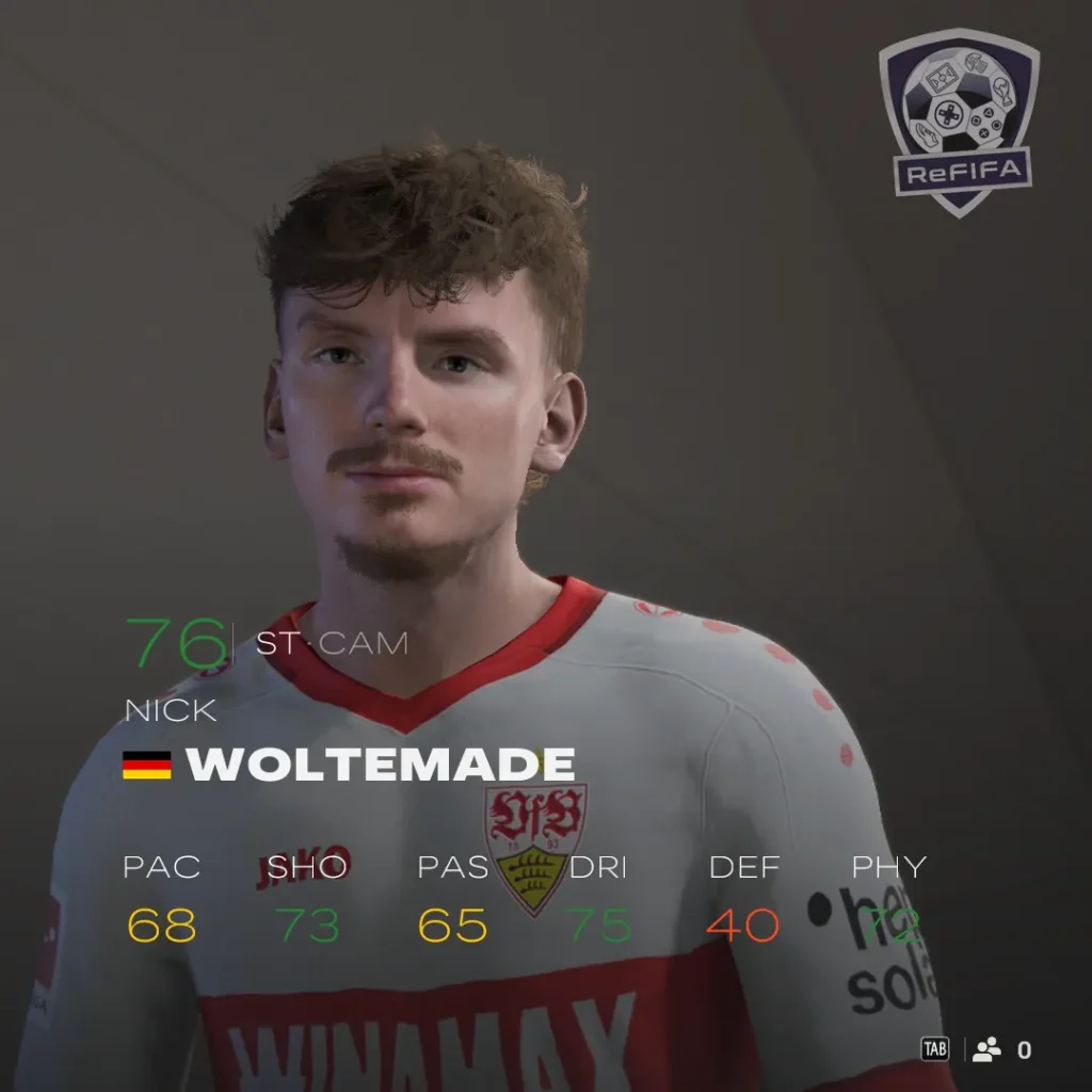 EA FC 25 Nick Woltemade Rating