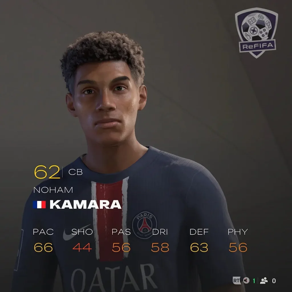 EA FC 25 Noham Kamara Rating