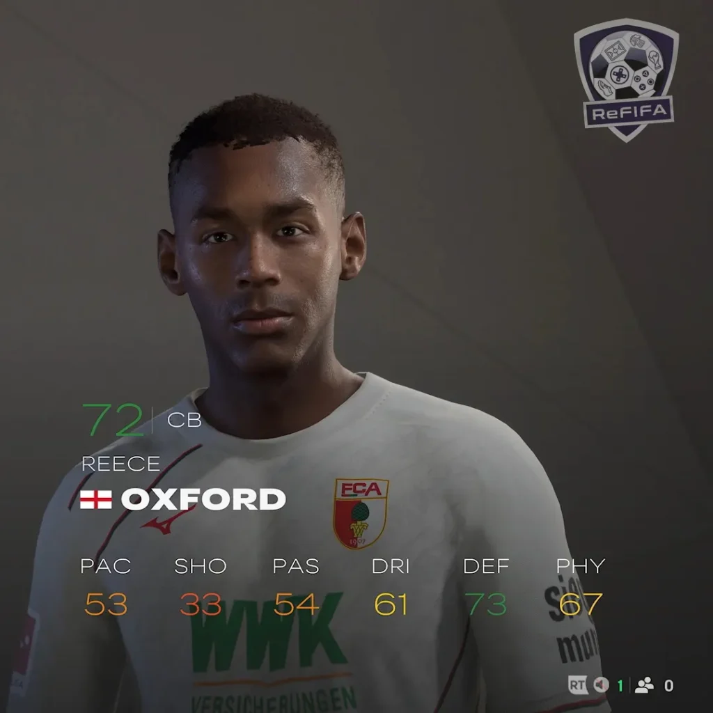 EA FC 25 Reece Oxford Rating