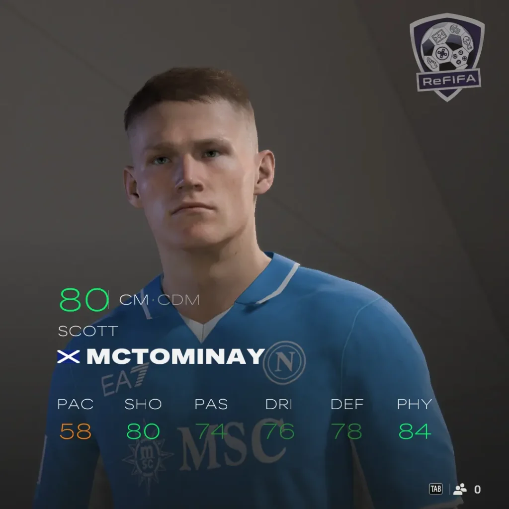EA FC 25 Scott McTominay Rating