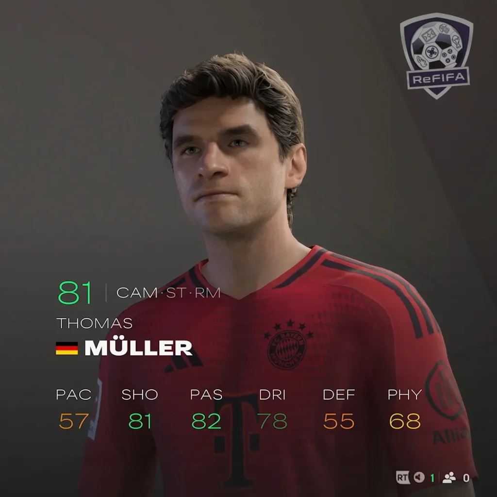 EA FC 25 Thomas Müller Rating