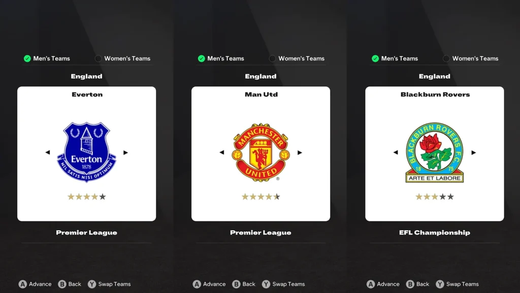 EA FC 25 Top English Clubs For Rebuild In Career Mode