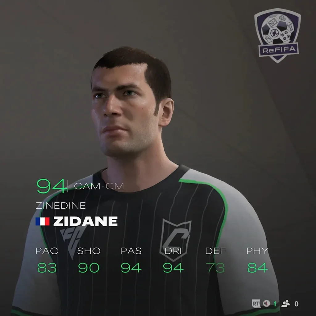 EA FC 25 Zinedine Zidane Rating