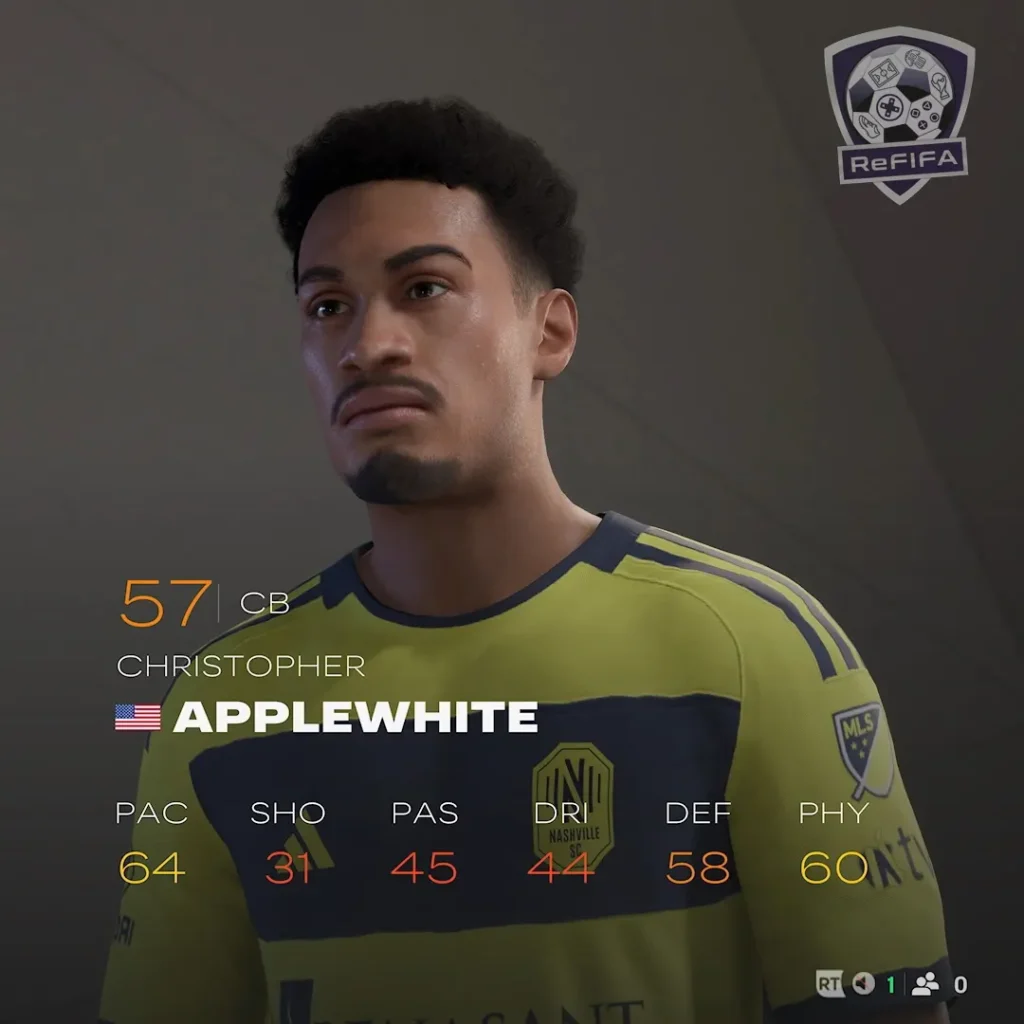 EA FC 25 Christopher Applewhite Rating
