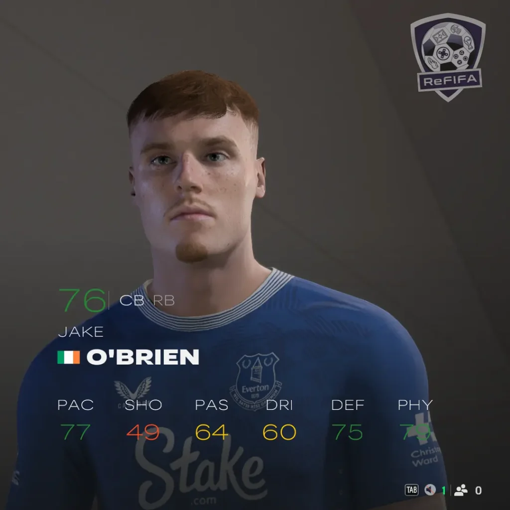 EA FC 25 Jake O’Brien Rating