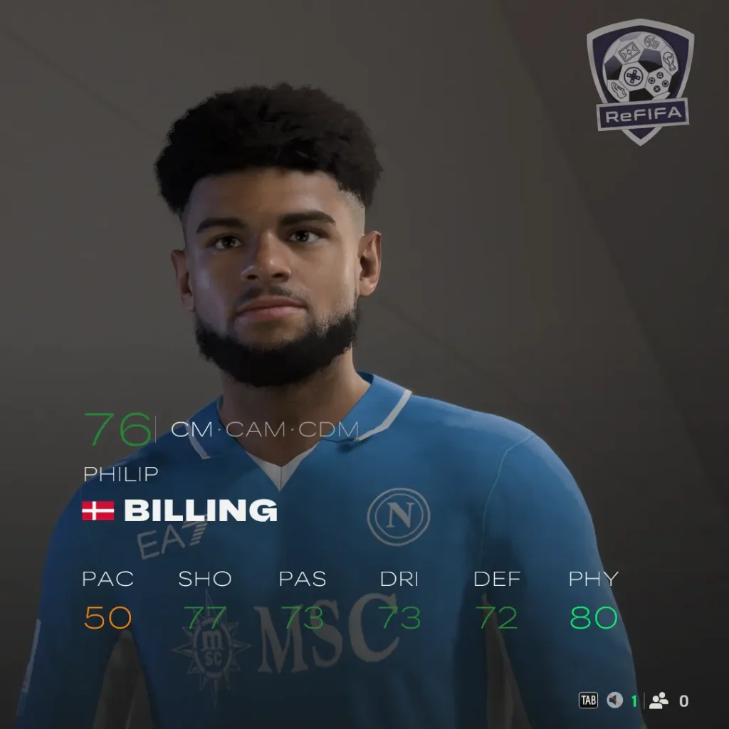 EA FC 25 Philip Billing Rating