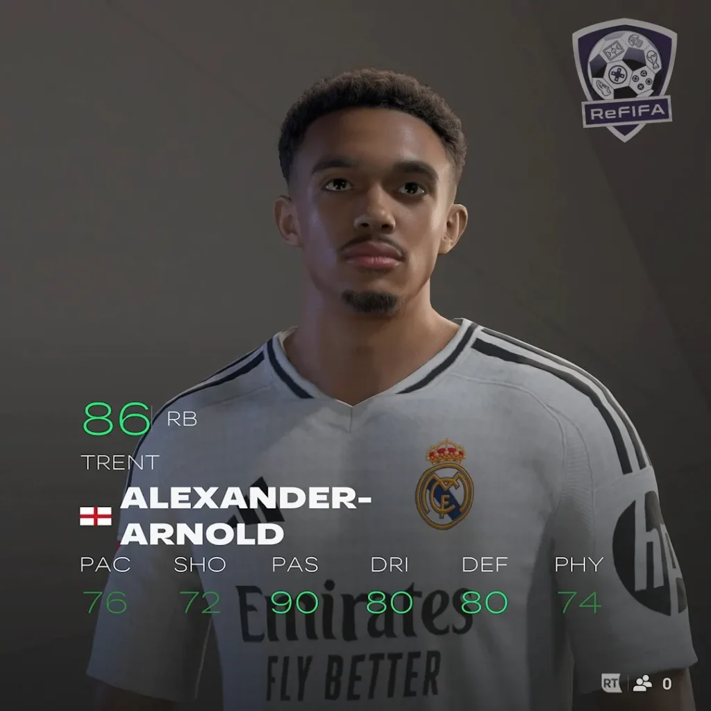 EA FC 25 Trent Alexander-Arnold Rating