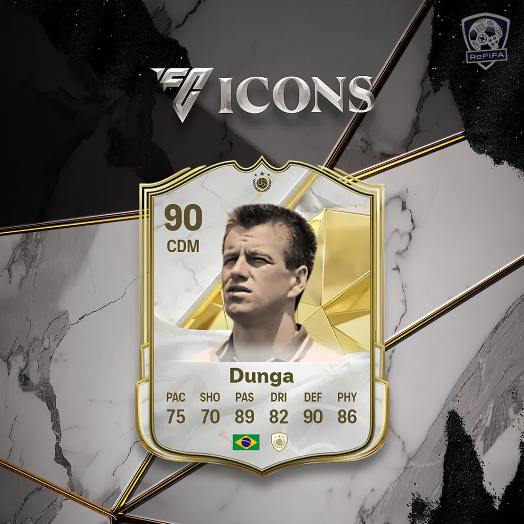 EA FC 26 Icons Dunga Expected Card By ReFIFA