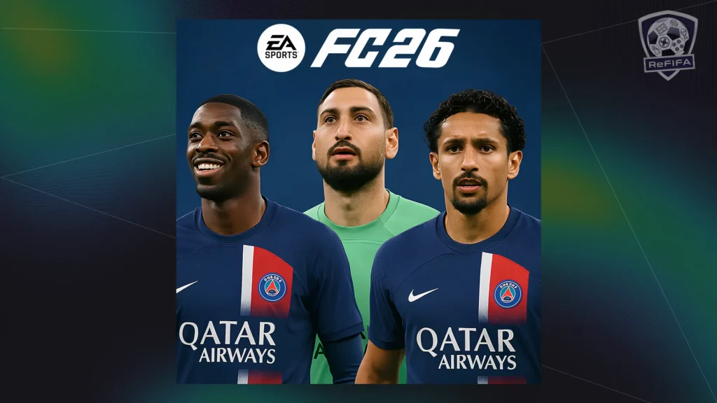 EA FC 26 PSG Players on Cover