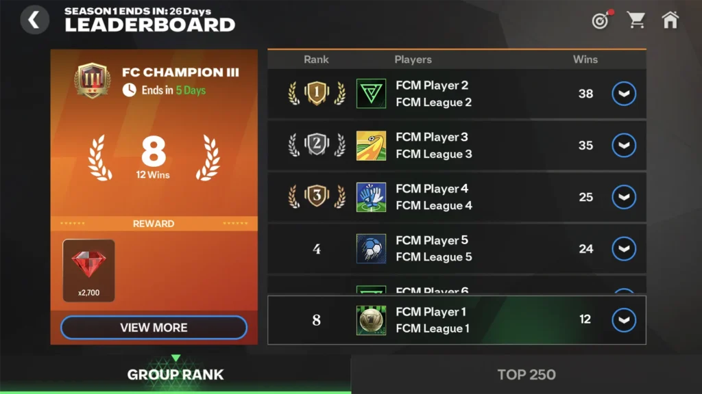 EA SPORTS FC Mobile Division Rivals Daily Activity Rewards