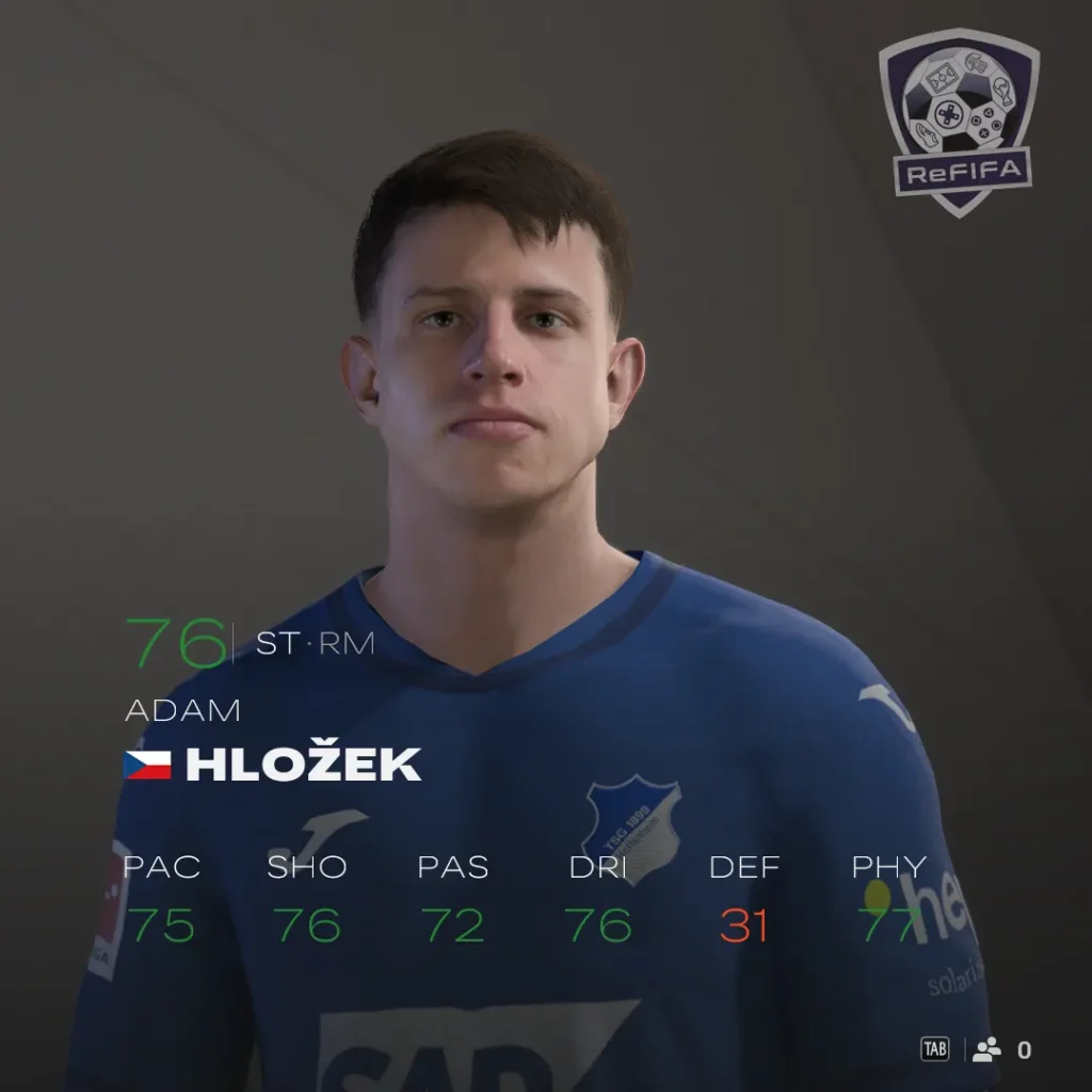EA FC 25 Adam Hlozek Rating