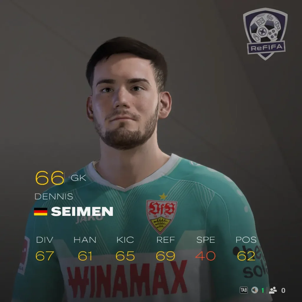 EA FC 25 Goalkeeper Dennis Seimen Rating