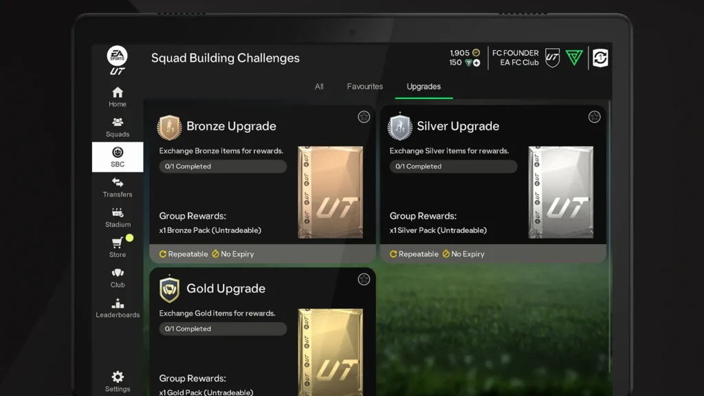 EA SPORTS FC 25 Companion App Complete Sbcs and Earn Rewards