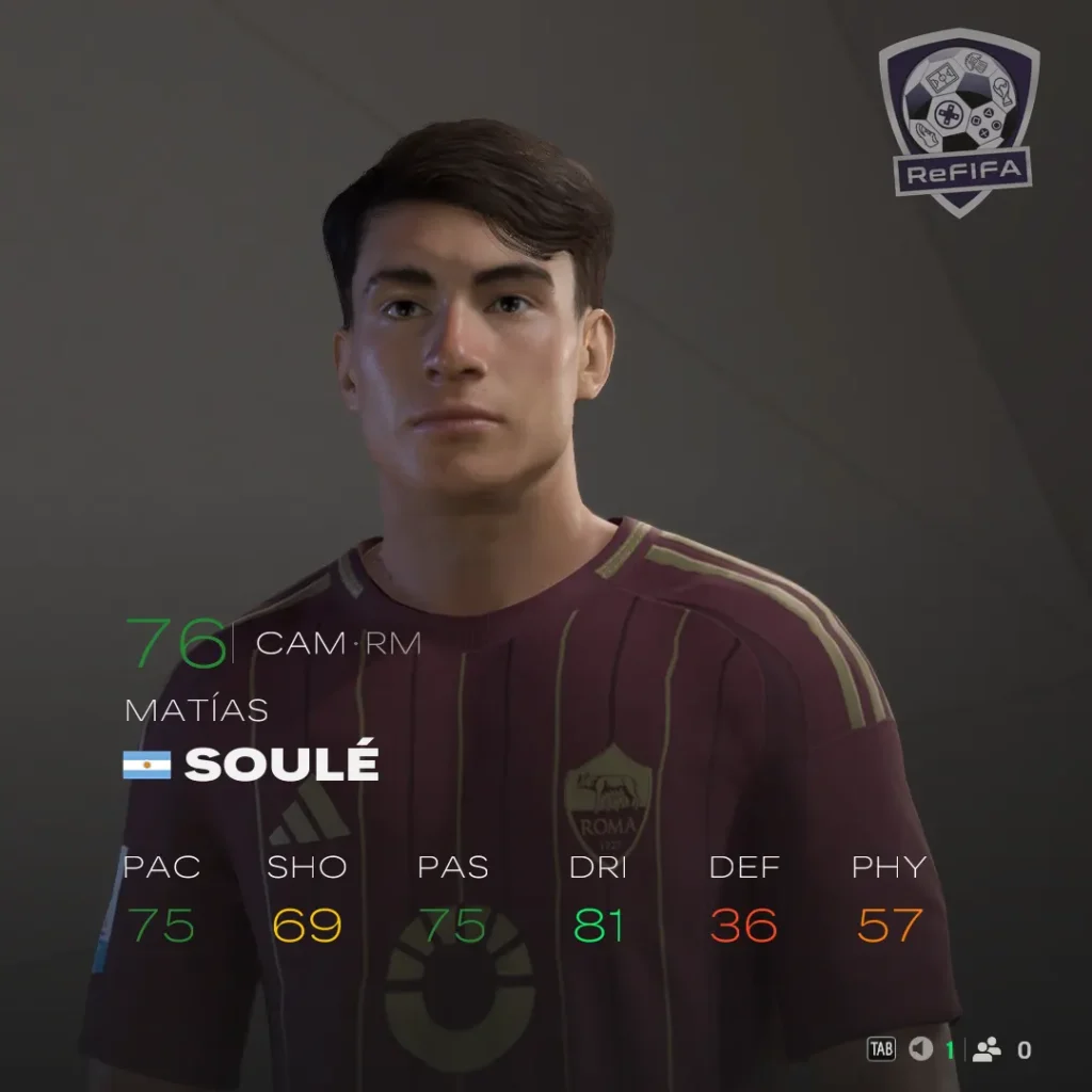 EA FC 25 Matías Soulé Rating