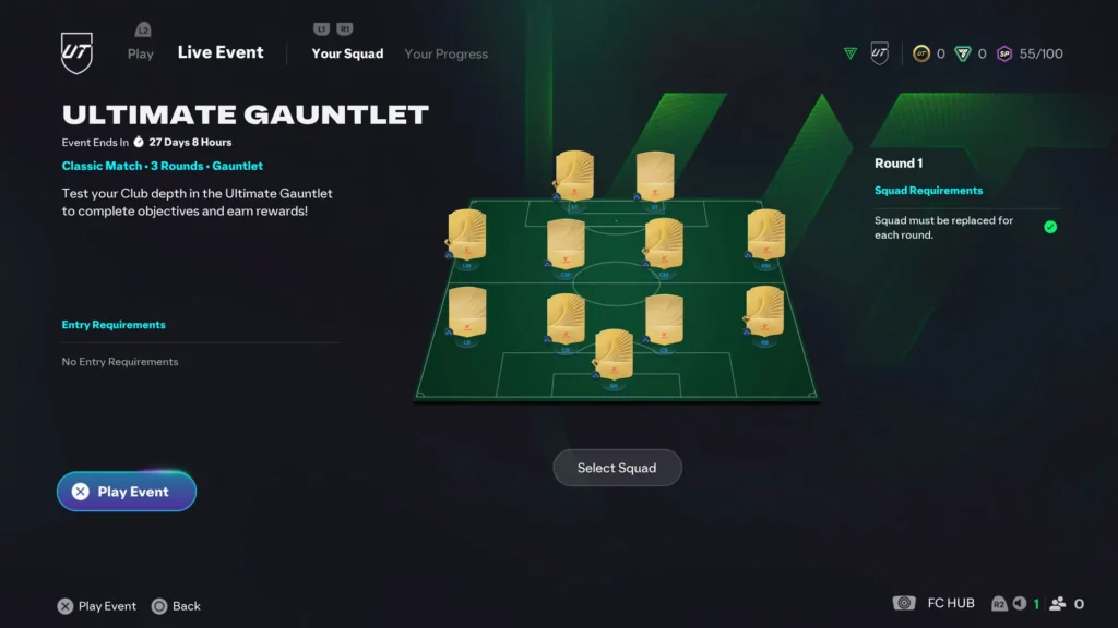 EA FC 26 Football Ultimate Team Gauntlet