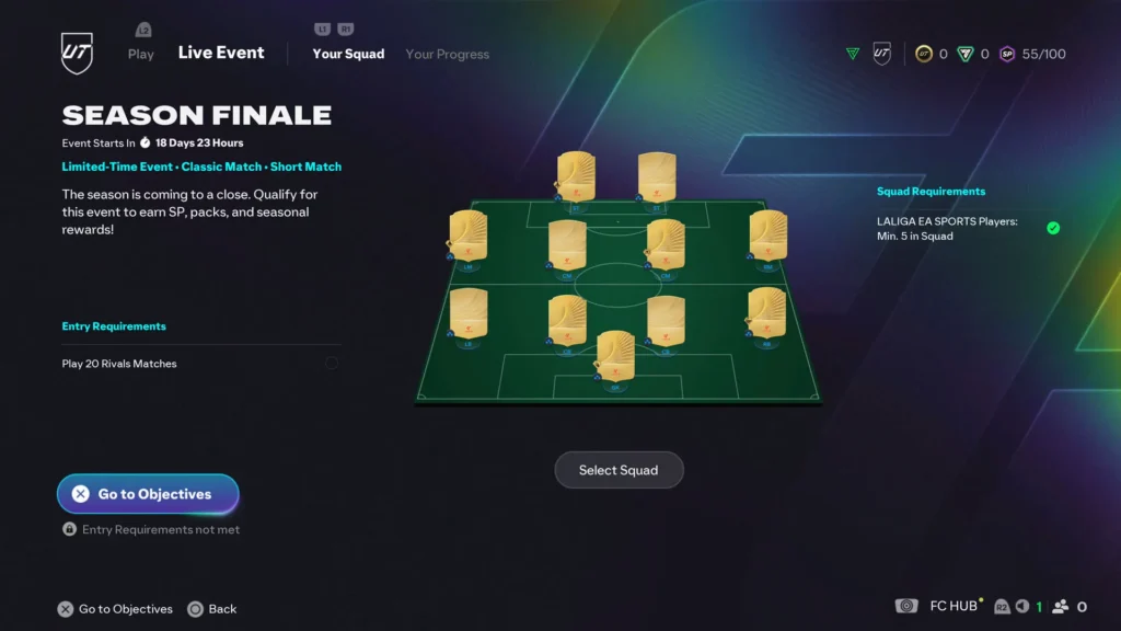 EA FC 26 Football Ultimate Team Live Events