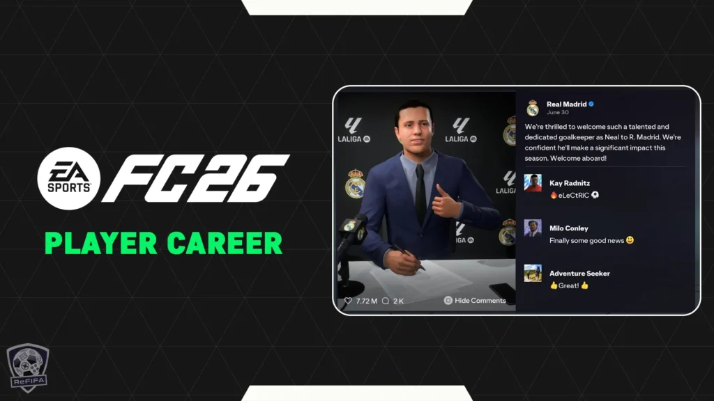 EA FC 26 Player Career New Archetypes and Origin Stories