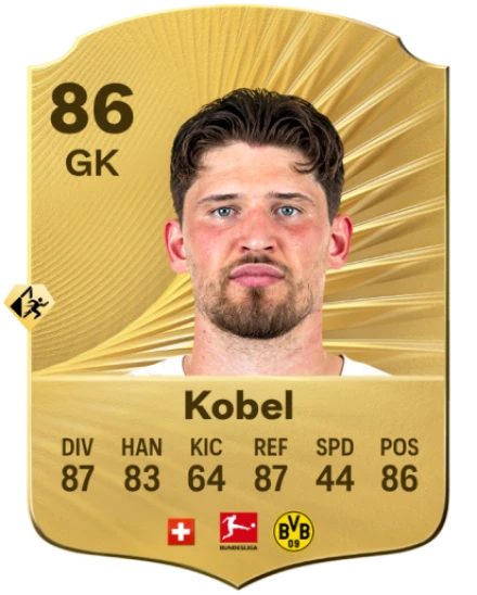 EA FC 26 Gregor Kobel Rating Card
