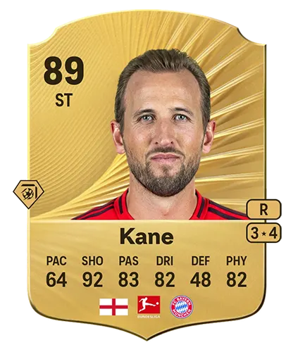 EA FC 26 Harry Kane Rating Card