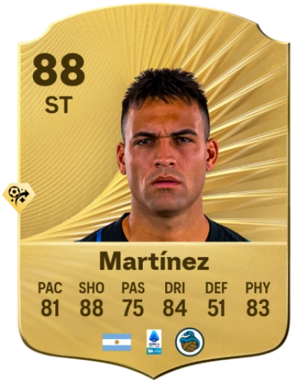 EA FC 26 Lautaro Martínez Rating Card