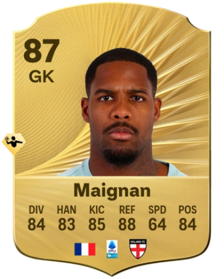 EA FC 26 Mike Maignan Rating Card